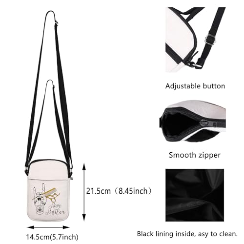 Hair Hustler Hand Gift Hair Stylist Crossbody Bagg Cosmetologist Gift Hairdresser Gift Beautician Crossbody Bag2