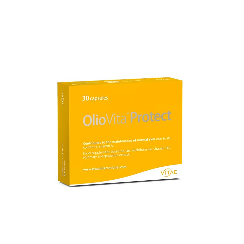 Vitae OlioVita Protect | Sun Protection Supplements | Prevention Sun Damage, Sun Allergy, Sun Burns | Safe and Healthy Tanning | Antioxidant | 30 Capsules