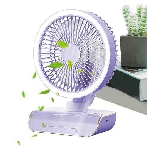 Ventilateur portable petit ventilateur de refroidissement rechargeable 5 vitesses - 7