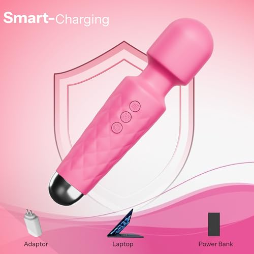 Image of ZYLLION Massager for Full Body Pain Relief | Rotatable Head & Quiet | USB Rechargeable Wireless Body Massager for Women | Waterproof Medical Grade Silicon | For Neck, Back, Shoulders, Legs & More