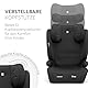 KikkaBoo i-AID Kindersitz 15–36 kg ohne ISOFIX, Gruppe 2-3 (100–150 cm), von 3,5 bis 12 Jahren, i-Size, 13-fach verstellbare Kopfstütze, Schwarz
