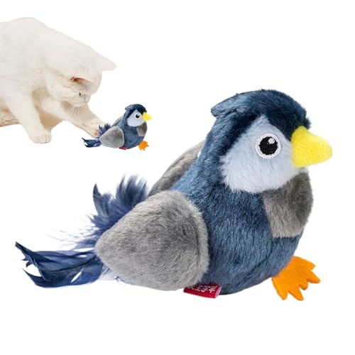 Flapping Bird Cat Toy, Interactive Cat Exercise Toy, Creative Flying Bird Toy, Funny Bird Chirp Toy, Home Cat Toy, Cat Exercise 