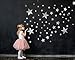Adesivo murale 25 stelle per la camera dei bambini - set di adesivi murali - colori pastello, cielo stellato per bambini da attaccare all'adesivo murale decorazione murale, argento
