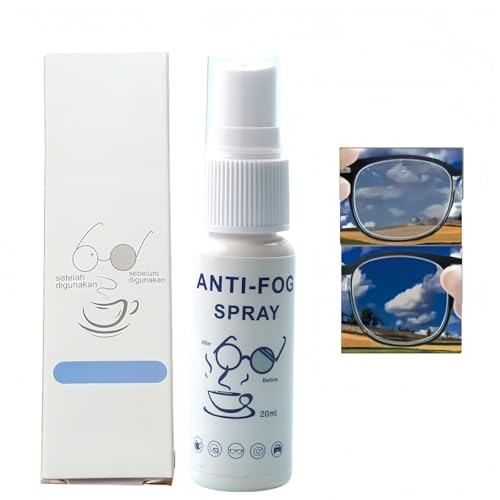 Anti Fog Spray for Swim Goggles & Car Windows Multi-Surface Anti Fog Spray with Long-Lasting Streak Resistant Formula Anti Fog Spray for Glasses Lens and Car Demister Applications Effective Spray