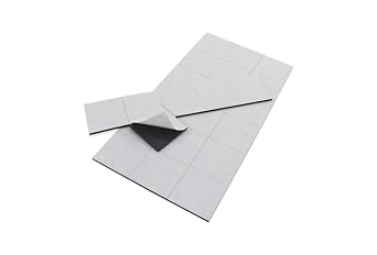 Small Parts 08057 Magnet Squares with Adhesive, 1/16X1-Inch, Pack of 24