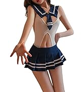 QNCLO Sexy Female Student Role Playing Underwear Exotic Japanese Anime Bodysuit