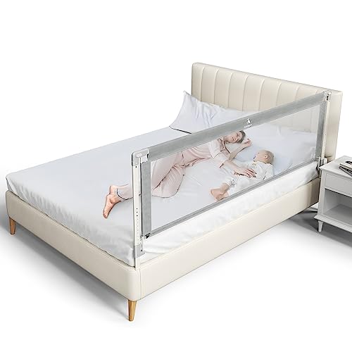 Sponda Letto Per Bambini Regolabile In Altezza - 152,4 Cm - Grigio/Bianco - Lato Singolo - 3