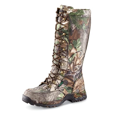 Guide Gear Men’s Nylon Rubber Snake Boots, Waterproof And Snake Proof Hunting Shoes, Realtree Xtra Green, 9D (Medium) #TOP7