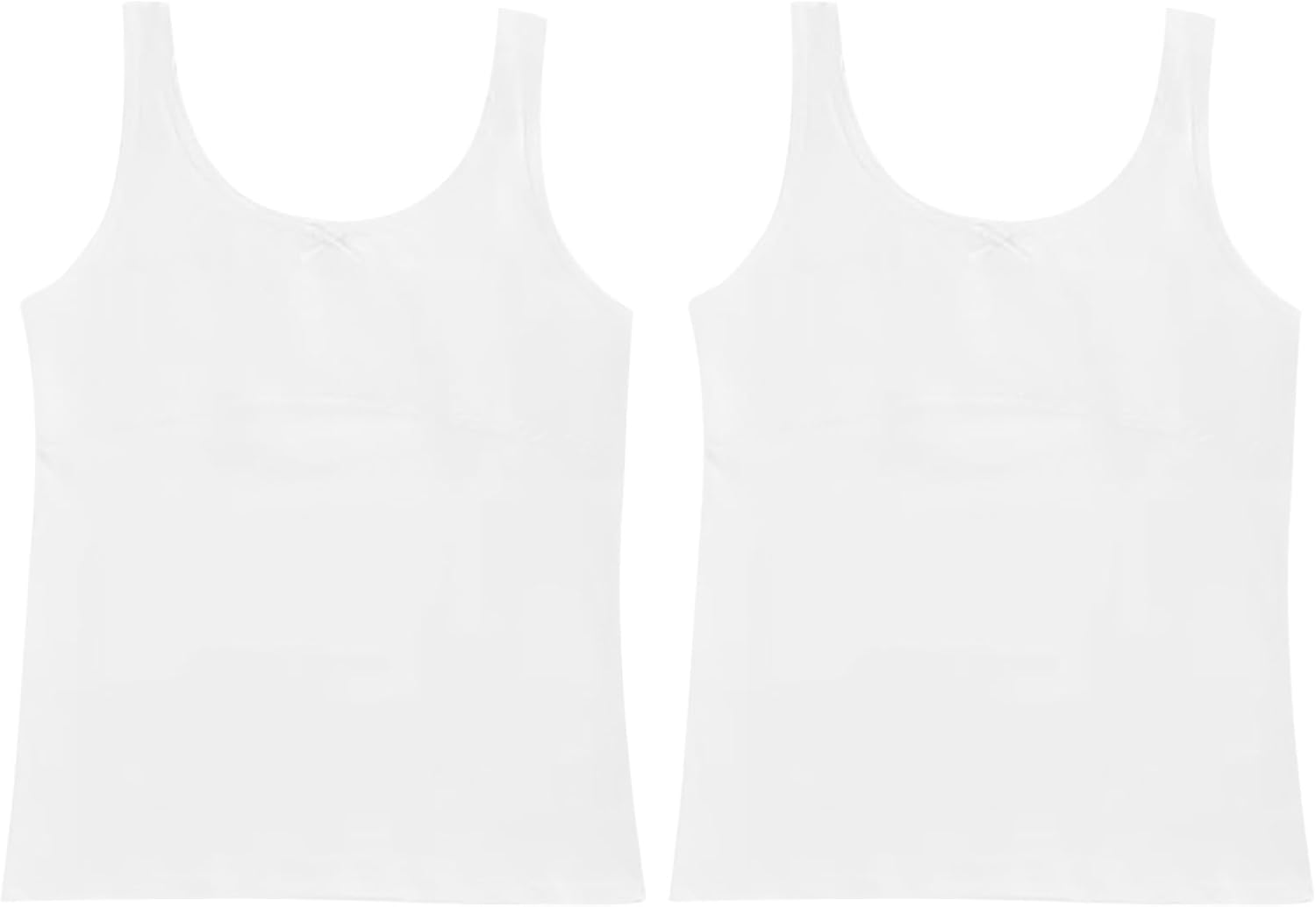 Girls 2 Piece Tank Tops Summer Crew Neck Sleeveless Racerback Crop Training Bras Casual Solid Cotton Breathable Dance