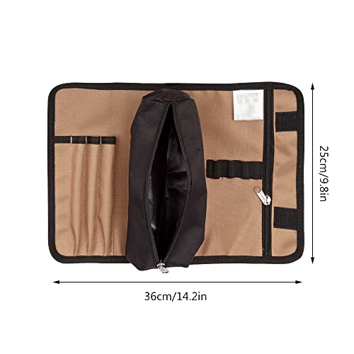 Tool Roll Bag, Tool Roll-Up Case, 600D Oxford Fabric Portable Tool Pouch - Image 2