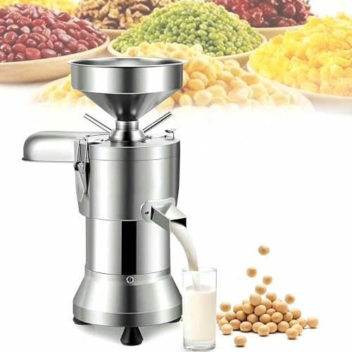 GTHTUHFD Máquina Comercial para Leche De Soja con Separación De Escoria, Trituradora De Granos Automática De Acero Inoxidable De 1800 W con Rendimiento De 70 Kg/H, 125 Mm~/