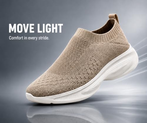 Image of Kraasa Trial Running Shoes with Lightweight Memory Insole | Breathable, Anti-Skid Knit Sneaker, Walking & Gym Shoes