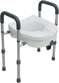 Assento Sanitario Elevado com Barra de Apoio Lateral Pro18