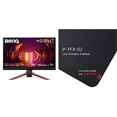 Image of BenQ MOBIUZ EX2710Q QHD 27 inch(68cm) IPS Bezel-Less VESA DisplayHDR400 Gaming Monitor & Zowie P-TF-X Esports Gaming Mouse Pad
