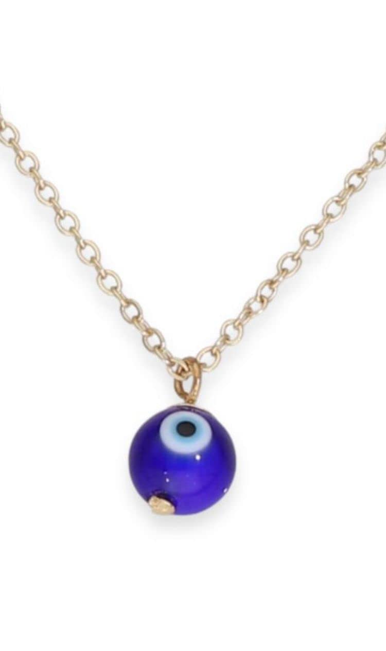 Cavigliera Portafortuna Malocchio Rosso In Oro 14K - Murano Glass Artigianale Brasile