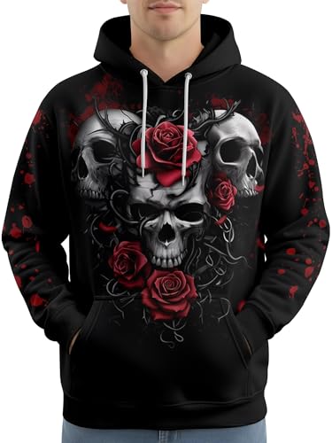 Image of PAGYMO Graphic Hoodies for Men Funny Novelty Pullover Hooded Sweatshirt | Funny 3D print, cool novelty design, colorful pattern, mens graphic pullover hoodie, sarcastic style, funky winter fashion