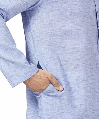 Image of Studio Shringaar Men's Cotton Relaxed Fit Straight Kurta