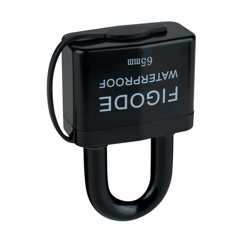Image of FIGODE Large Sturdy Pad Lock with Keys, 2.8 in. Wide, Outdoor Waterproof Padlock, Covered Heavy Duty Laminated Steel Lock
