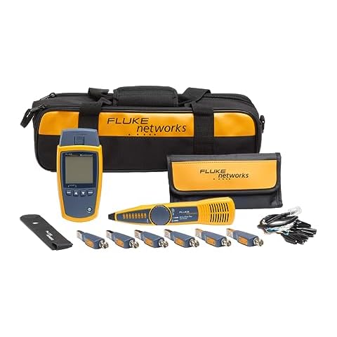Fluke Networks MS2-KIT MicroScanner2 Copper Cable Verifier Kit, Troubleshoots RJ11, RJ45, Coax, Tests 10/100/1000Base-T, and Voip, Includes IntelliTone Pro 200 & Remote ID Kit Cover