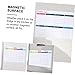 NUOBESTY 2pcs Magnetic Schedule Board Erasable Fridge Note Boards for Kitchen and Office Use Soft Magnetic Design Easy to Clean for Organized Planning