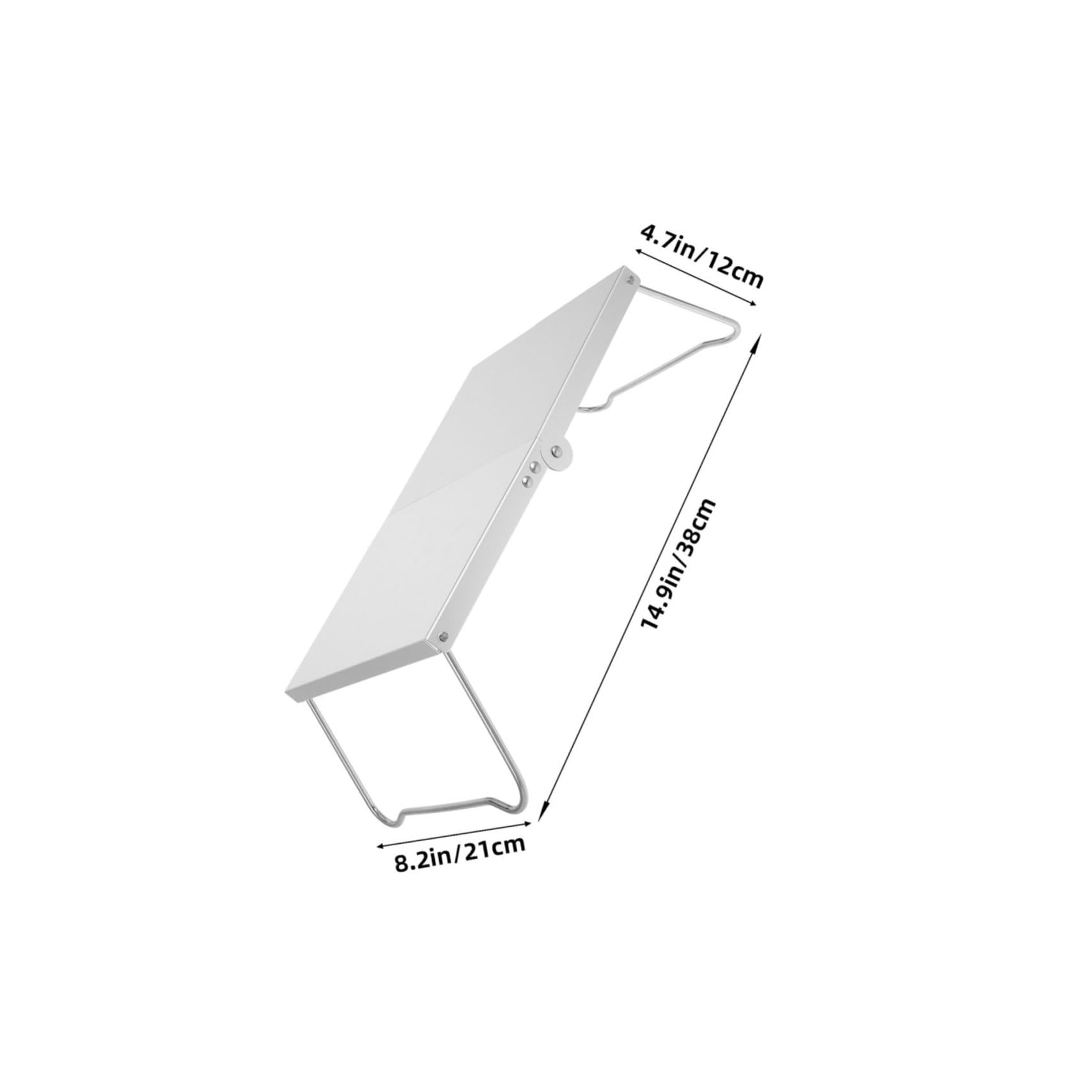 STOBAZA Mesa de Camping Plegable Pequeña Rectangular de Aluminio 2piezas