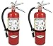 Amerex B402 5 lb. ABC Dry Chemical Class A B C Fire Extinguisher, with Wall Bracket, 2 Pack