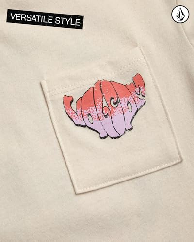 Image of Volcom Girls Crop Top - Short Sleeve Cropped Girls T Shirts Crewneck Summer Tops (Size Runs Small Size Up Recommended)