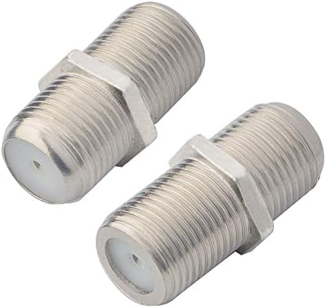 BOOBRIE F Type Adapter Female to Female TV Aerial Extension Adapter F Type Female to Female Coax Connector F Type RG6 Coax Cable Satellite Connector F Connector Coupler Joiner Gender Changer Plug 5PCS