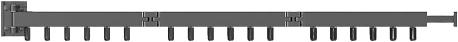 Wall Mounted Clothes Drying Rack - Retractable Foldable Laundry Hanger, Space Saving Garment Organizer, Compact Laundry Storage System | Bathroom Balcony Indoor Dorm for Bathroom Balcony Indoor Dorm