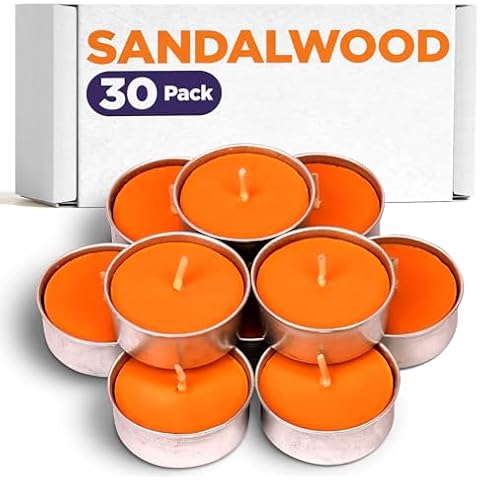 Sandalwood Tea Light Candles - Exquizite Cover