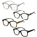 Eyekepper 4-pack Progressive Readers Women - Multifocus Reading Glasses Blue Light Blocking +2.50