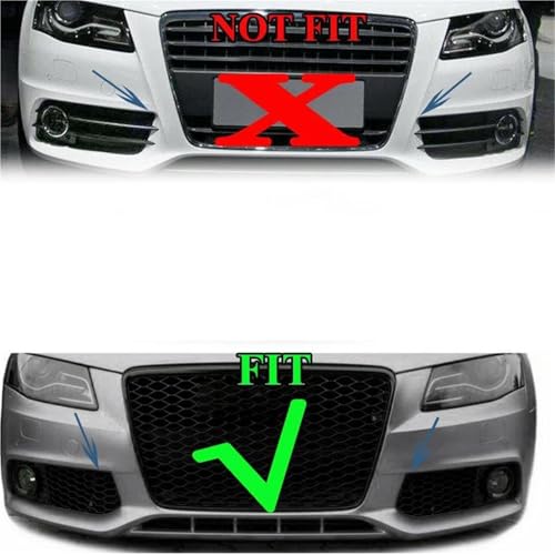 Grilles calandre avant finition nid d'abeille premium A4 B8