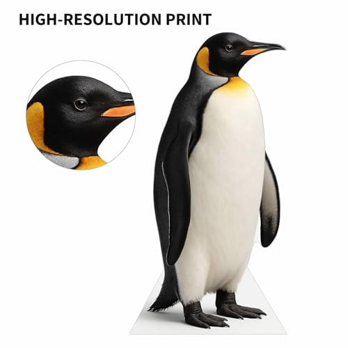 Image of Penguin 4FT Life Size Cardboard Cutout - A Fun Animal Standup for Photo Booths, Birthday Parties, and Events