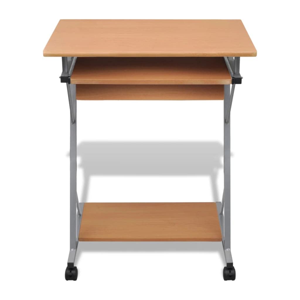 vidaXL Table de Bureau Brune pour Ordinateur