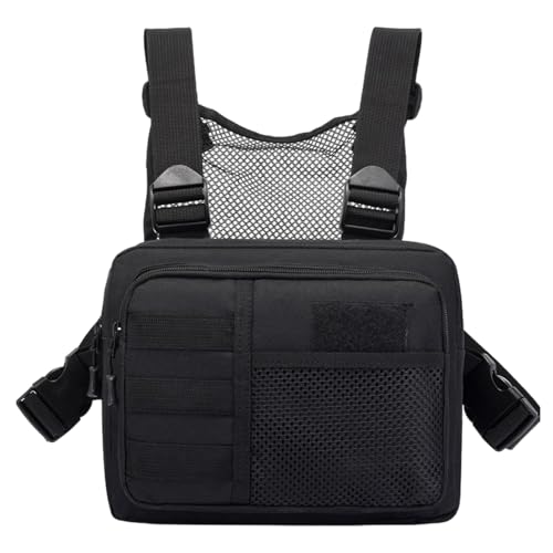 Arnés de pecho para teléfono para correr, riñonera ajustable para exteriores, bolsa organizadora ligera para correr, paquete de utilidad transpirable para senderismo, ciclismo