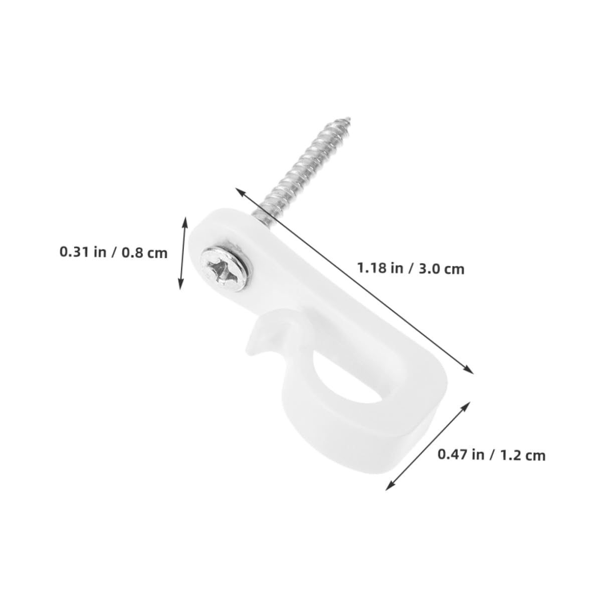 SOLUSTRE 10pcs Light Hanger Hooks Screw in Hooks for Outdoor Decoration for Hanging Patio Lights Led Strips and Plant Baskets Design for Versatile Use