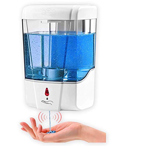 SKYLANTERN Distributeur Gel Hydroalcoolique Mural - Stock en France - Distributeur Savon Automatique sans Contact 700 ML pour Salle de Bain, Toilettes, Lieux Public - Idéal Gel Hydroalcoolique Mains