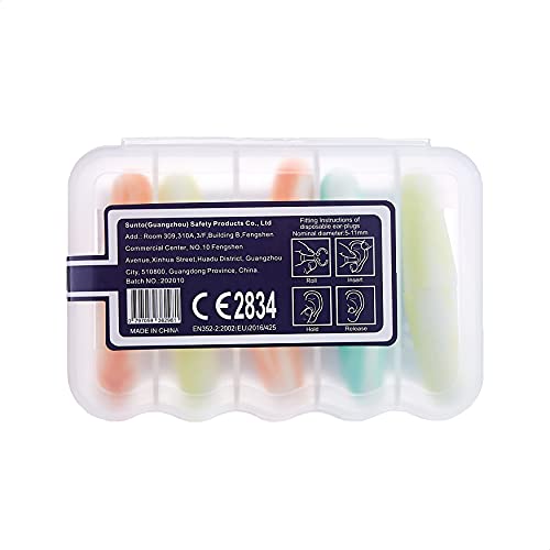 Kinbontop zachte schuimoordopjes, 38dB SNR, ruisonderdrukking, gehoorbescherming, slapen, werken, schieten, reizen… - Image 6