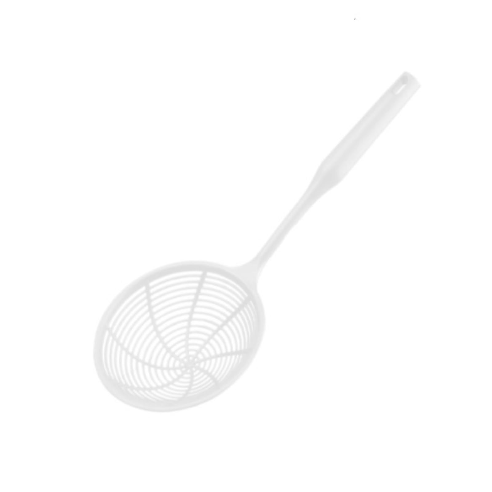 Sitko Durszlak Plastikowe Naczynia Kuchenne Z Rączką, Odpowiednie Do Gotowania I Pieczenia łyżka cedzakowa(White,34cm)
