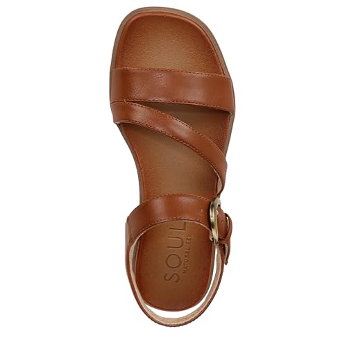 Naturalizer SOUL Womens Jayvee Strappy Flat Sandal Brown 6.5 W by Naturalizer - Used condition - Image 6