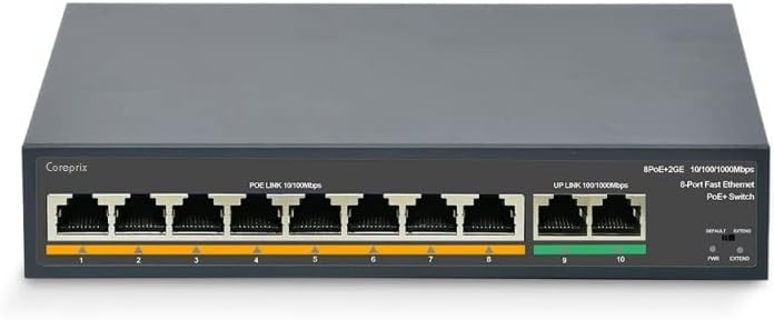 8+2 Port 10/100M POE Switch