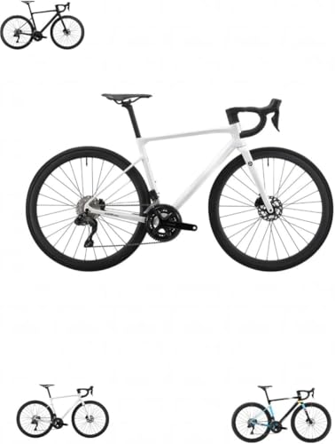 LumingLight�y�ʃ��[�h�o�C�N�A700C�J�[�{���z�C�[���A24�X�s�[�h�A105 Di2�A7170�O���[�v�Z�b�g�AT1000�t���[���A�f�B�X�N�u���[�L�A��l�p���[�X�o�C�N (�z���C�g,54cm) [���s�A���i]