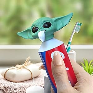 2022 New Baby Y-oda Toothpaste Topper G-rogu Toothpaste Cap The Mandalorian Y-oda Baby Toothpaste Dispenser for Kids…