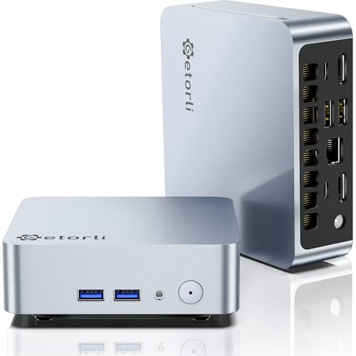 Image of Getorli Mini PC AMD Ryzen 5 3500U (4C /8T, Max 3.7GHz) Small Desktop Computer 16GB DDR4 RAM 512GB NVMe SSD Budget Micro Compact PCs 4K HD Dual HDMI WiFi 6 BT5.3 Prebuilt OS-Home Office Gaming Streaming