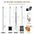 Goplus Firewood Rack Indoor, 36” Firewood Holder with 4- Piece Fireplace Tools-Shovel, Poker, Tongs, Brush, Kindling Holders, Heavy Duty Indoor Log Storage Rack, Outdoor Wood Rack for Fire Pit, Stove
