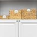 14pcs Baskets Label Clip On with 2pcs White Marker Pen,Removable Bin Labels Basket Labels Clip on for Storage Bins,Pantry Organization Box