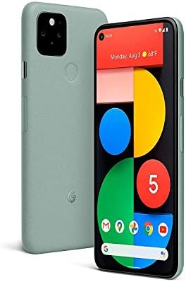 Google Pixel 5 Android Mobile Phone- 128GB Sorta Sage, SIM Free, All Day Battery, Water Resistant