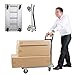 Platform Truck Folding Platform Truck Aluminum Alloy Hand Cart with Wheels and Foldable Handle Push Trolley for Parcel Tools Moving Flatbed Cart
