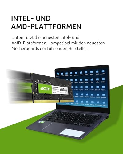 Image of Acer SD100 16GB RAM DDR4 (1x16GB) Laptop Ram 3200 MHz SODIMM PC4-2500 CL22 Memory 1.2v - BL.9BWWA.214