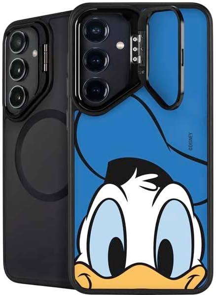 Skinit Kickstand Phone Case Compatible with Galaxy S24 FE - Officially Licensed Disney Friends Goofy Up Close Design